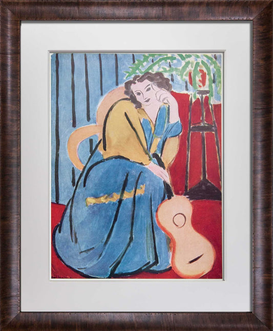 Henri Matisse Lithograph "Femme Assise Et Guitare"