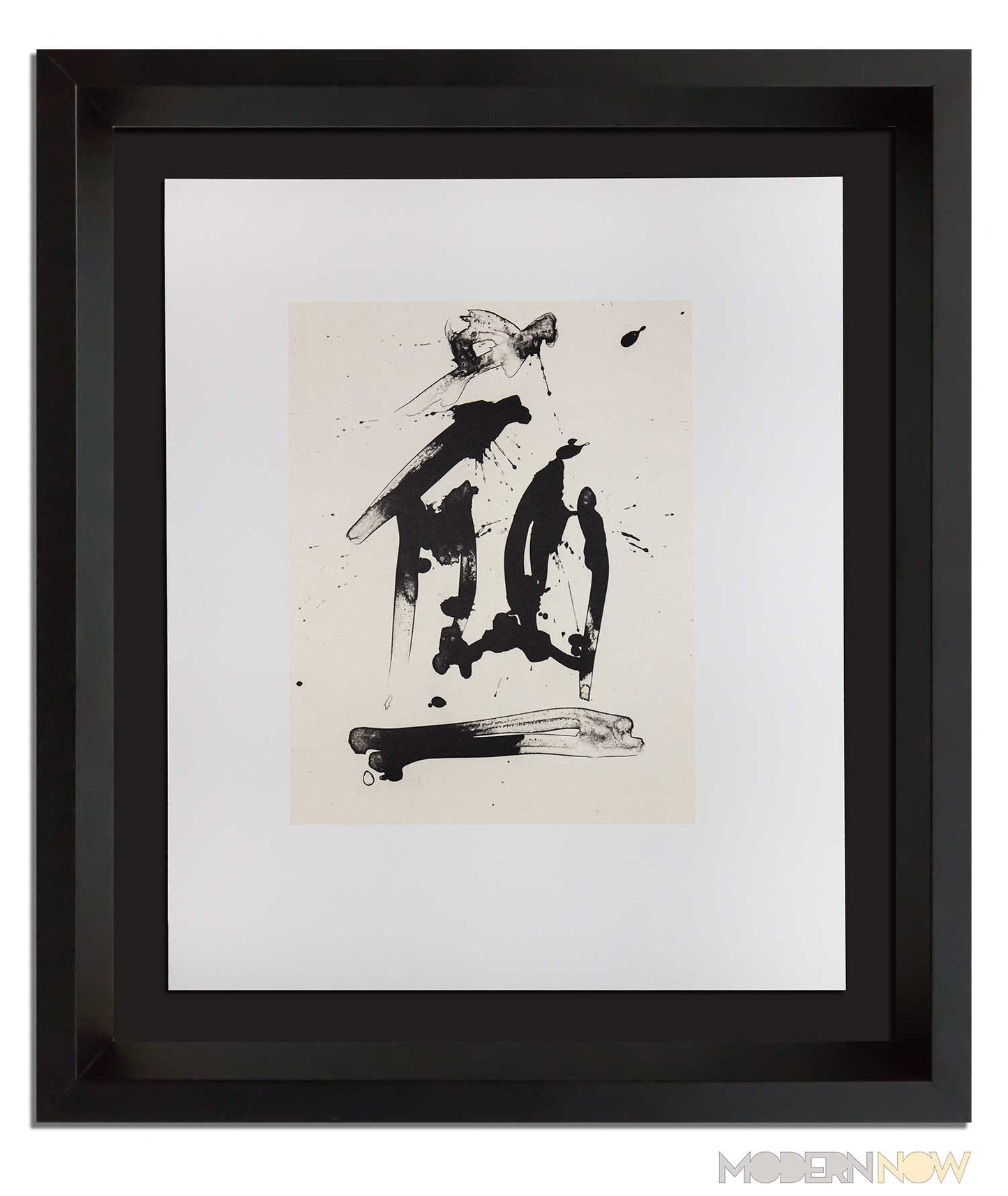 Robert MOTHERWELL Lithograph ORIGINAL Ltd ed w/Cat. Ref. b387.18 w/Frame