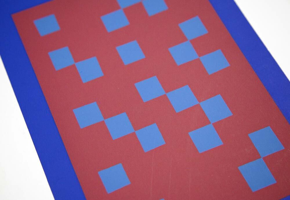 Josef ALBERS Original SILKSCREEN 1963 [XXII-1b] LIMITED Ed. w/Archival Frame