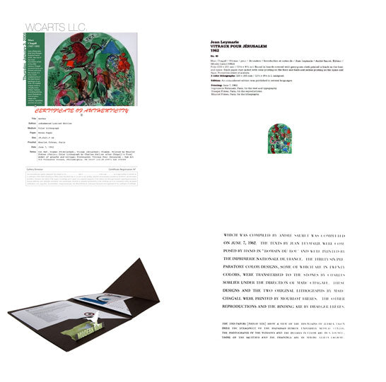 Marc CHAGALL "Asher" Lithograph LIMITED Edition w/ Cat .Ref.c49 w/Gallery Frame & International Shipping Included ($25)