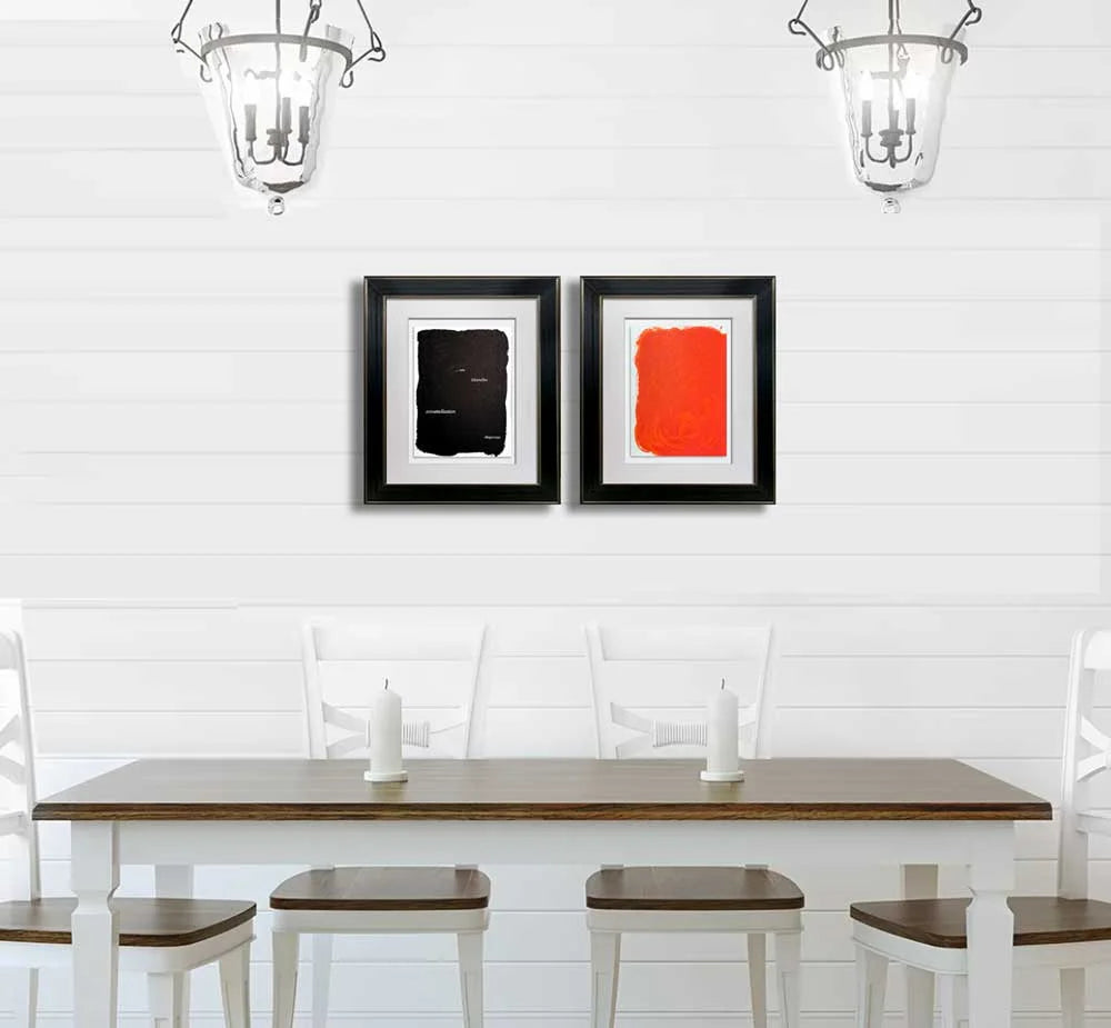 2 Joan MIRO Original Limited Ed. Lithograph 1971 (2pc Set) w/Frame included