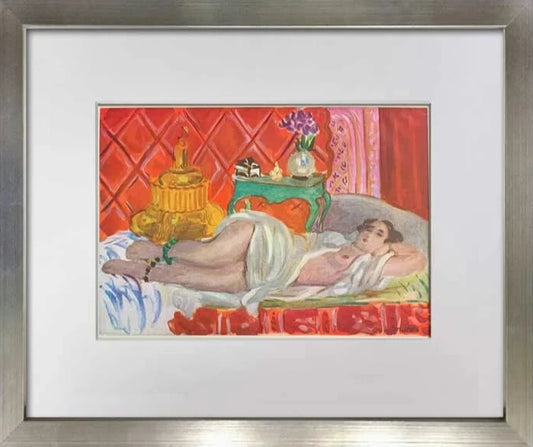 Henri MATISSE Limited Edition SIGNED Lithograph “Red Odalisque" + FRAME