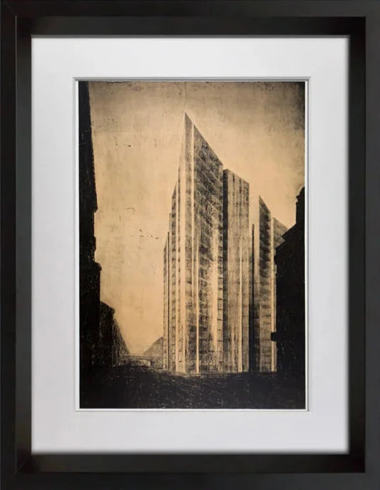Mies Van Der Rohe Lithograph "Friedrichstrasse Building"