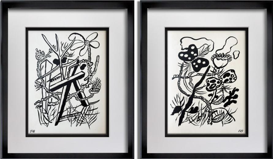 2 Fernand LEGER Limited Edition ORIGINAL Lithograph *RARE (2pc Set)