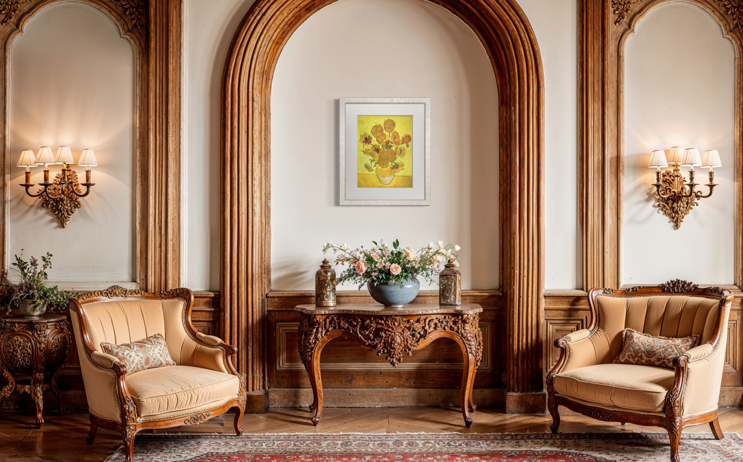 Vincent Van GOGH Lithograph Ltd. Ed. Sign "Sunflowers" 1937 w/Archival Frame