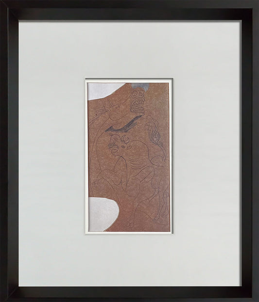 Pablo PICASSO Lithograph GUERNICA Horse&Bull Ltd Edition +Custom FRAME