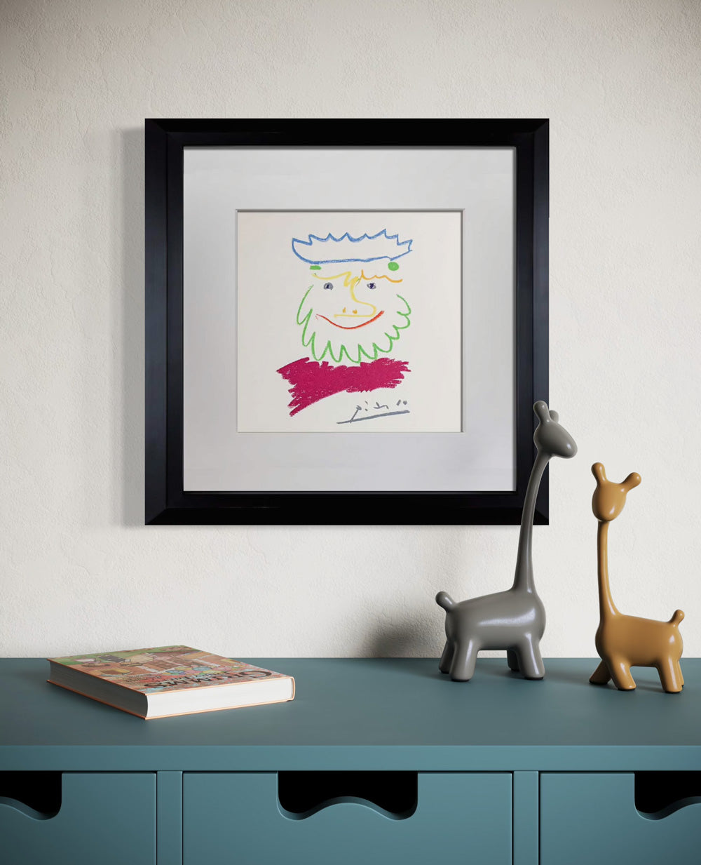 Pablo PICASSO Lithograph SIGNED Limited Ed. Wtmrk Wove ppr +Ref. c116 ~Cuatro Reyes #2