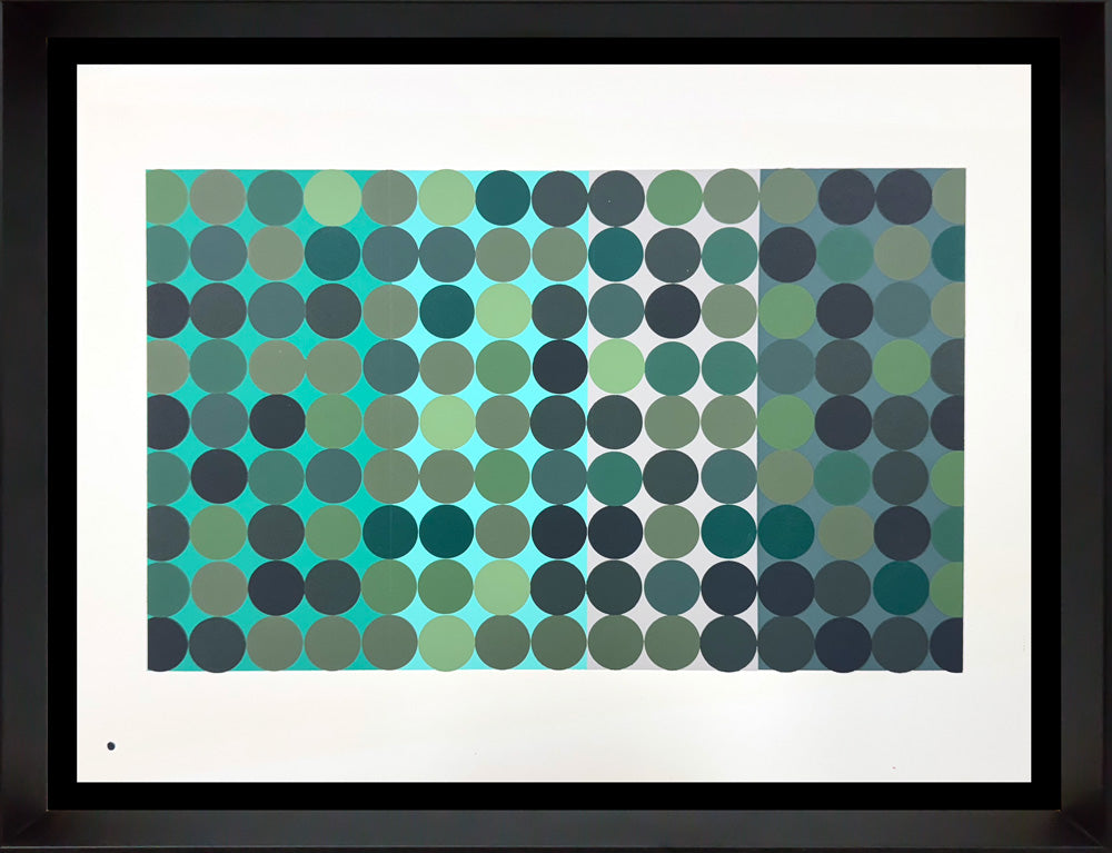 Josef Albers Original Silkscreen [XVIII-2b] Limited Ed. w/FRAME Included