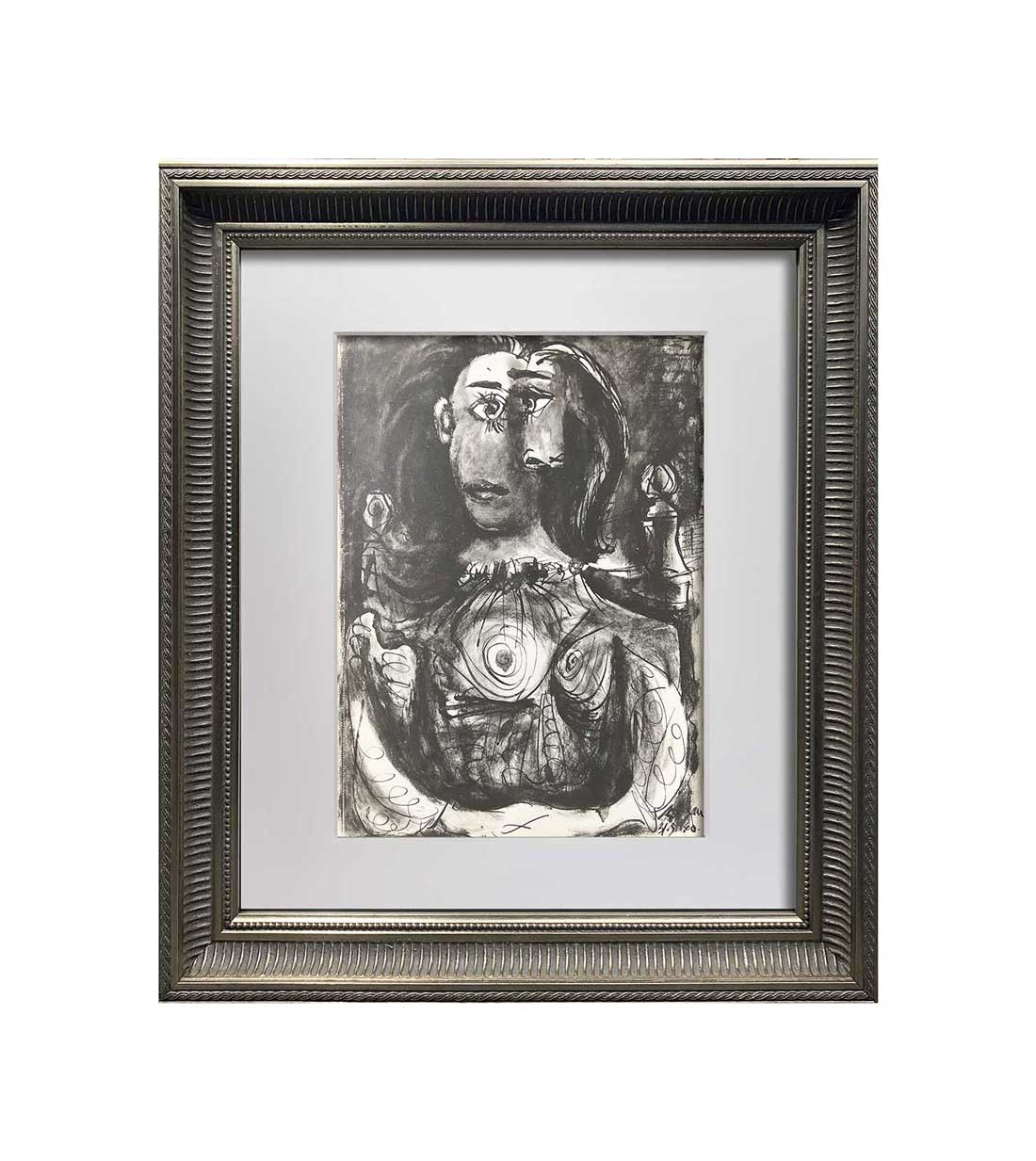 Pablo Picasso Lithograph Royan “31.5.40” Justification Limited Edition +Custom FRAMING