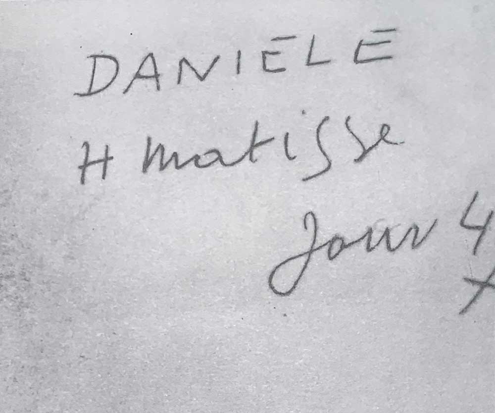 Henri MATISSE Limited Edition ~ LTD ed. no.250 ~ "Daniele" w/FRAME
