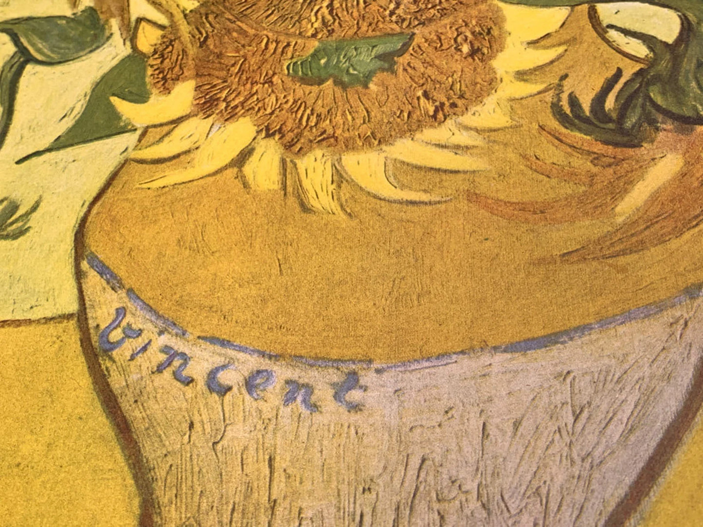 Vincent Van GOGH Lithograph Ltd. Ed. Sign "Sunflowers" 1937 w/Archival Frame