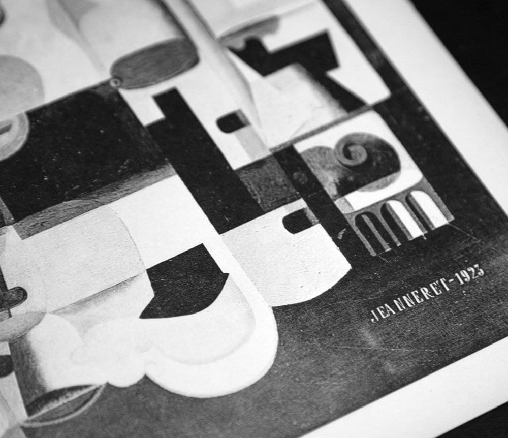 Le CORBUSIER Lithograph SIGNED "Still Life with Many Objects" 1923 w/Frame