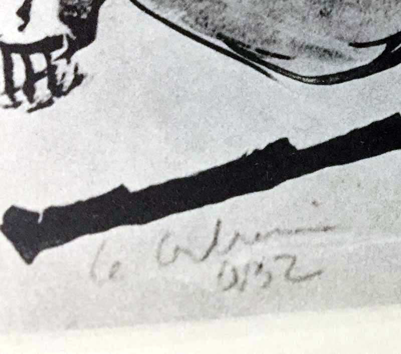 Le CORBUSIER Lithograph SIGNED Limited Edition "Violences" +w/Frame