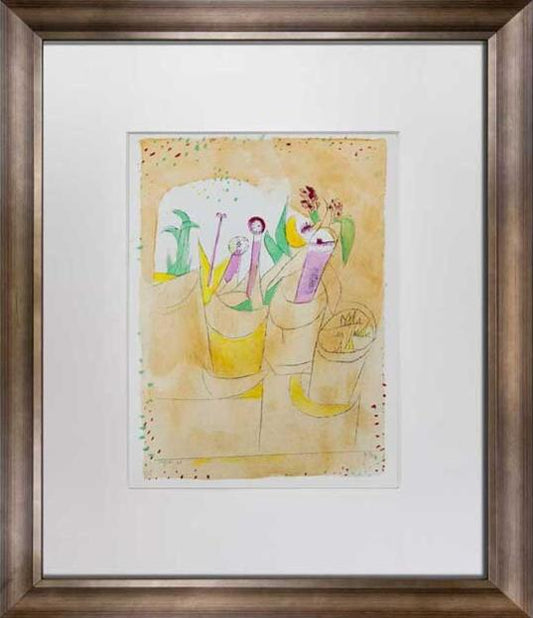 Paul KLEE Lithograph Color LIMITED Ed. “Blumentisch" w/Archival Frame