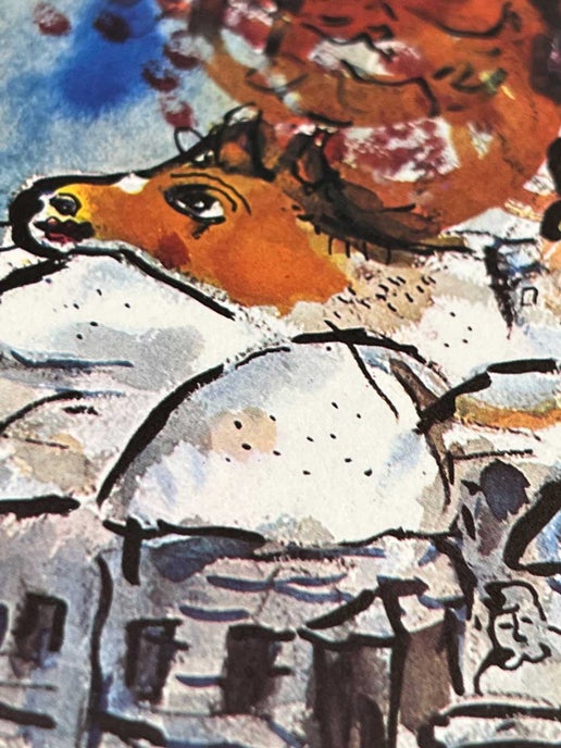 Marc Chagall Limited Edition Lithograph Village