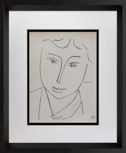 Henri MATISSE Lithograph Limited Edition - SIGN - 1955- w/Frame