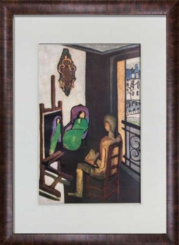 Henri Matisse Lithograph "The Painter and his Model"