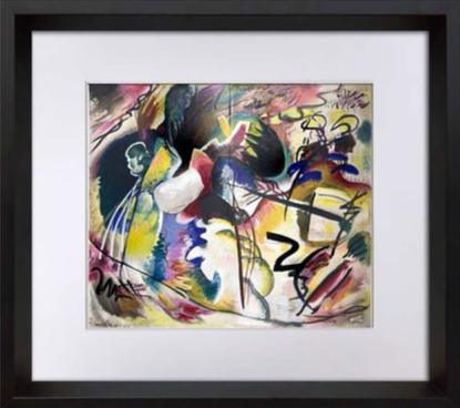 Wassily KANDINSKY Lithograph SIGNED Limited Ed. RARE w/Frame Included
