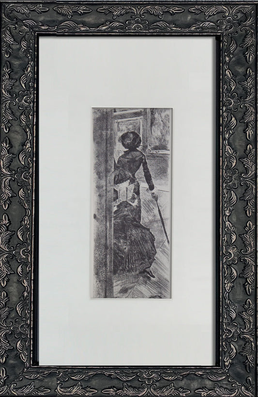 Edgar DEGAS Limited Edition LITHOGRAPH ~ "Au Louvre...Mary Cassatt"