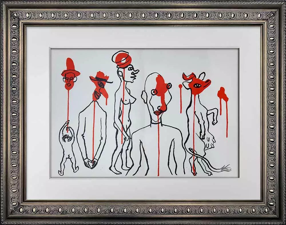 2 Alexander CALDER Original COLOR Lithograph (set of 2) LIMITED Ed w/Frame