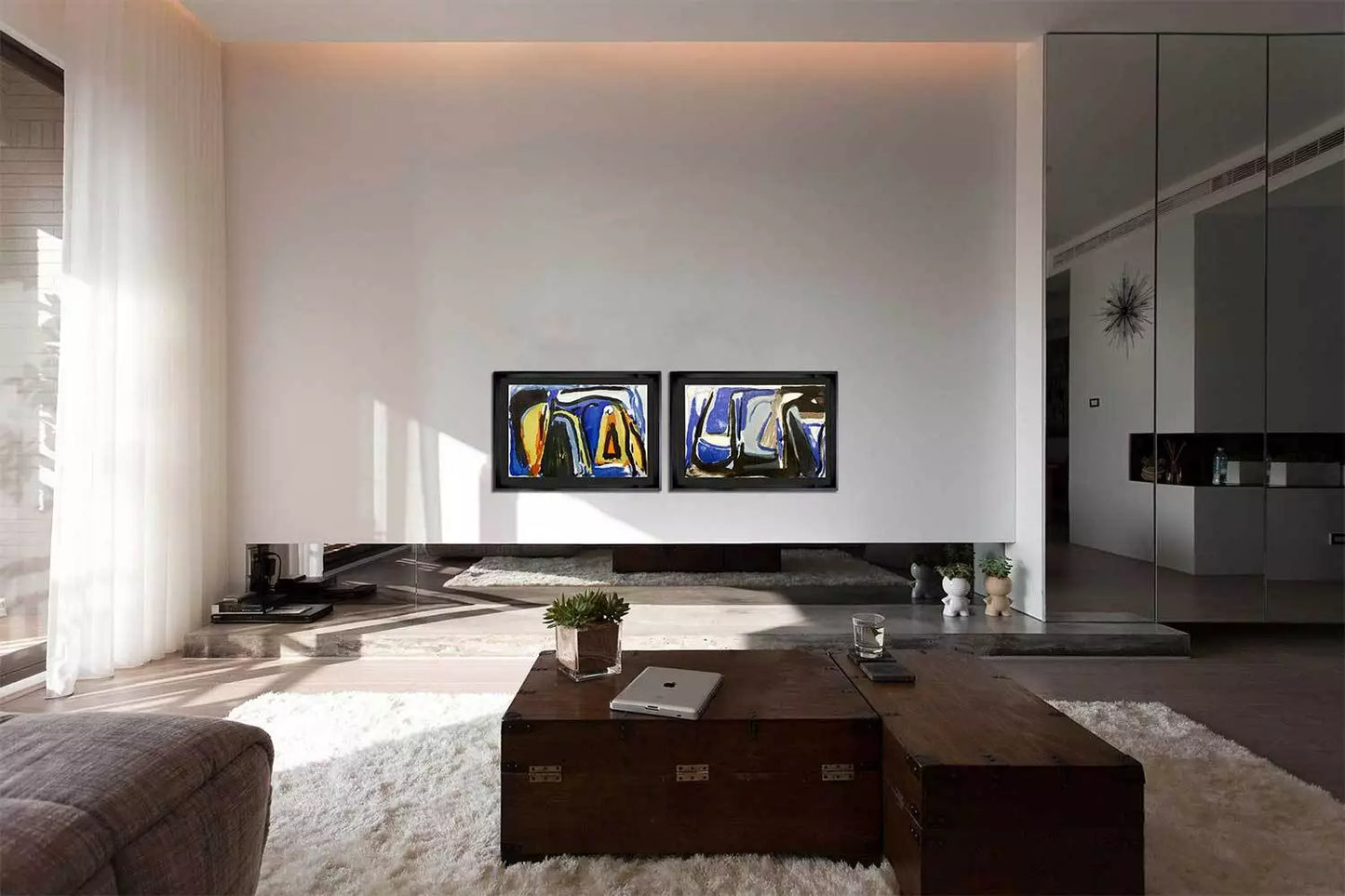 2 Bram Van Velde ORIGINAL Lithograph, 1975 LTD Ed. (2pc. Set)