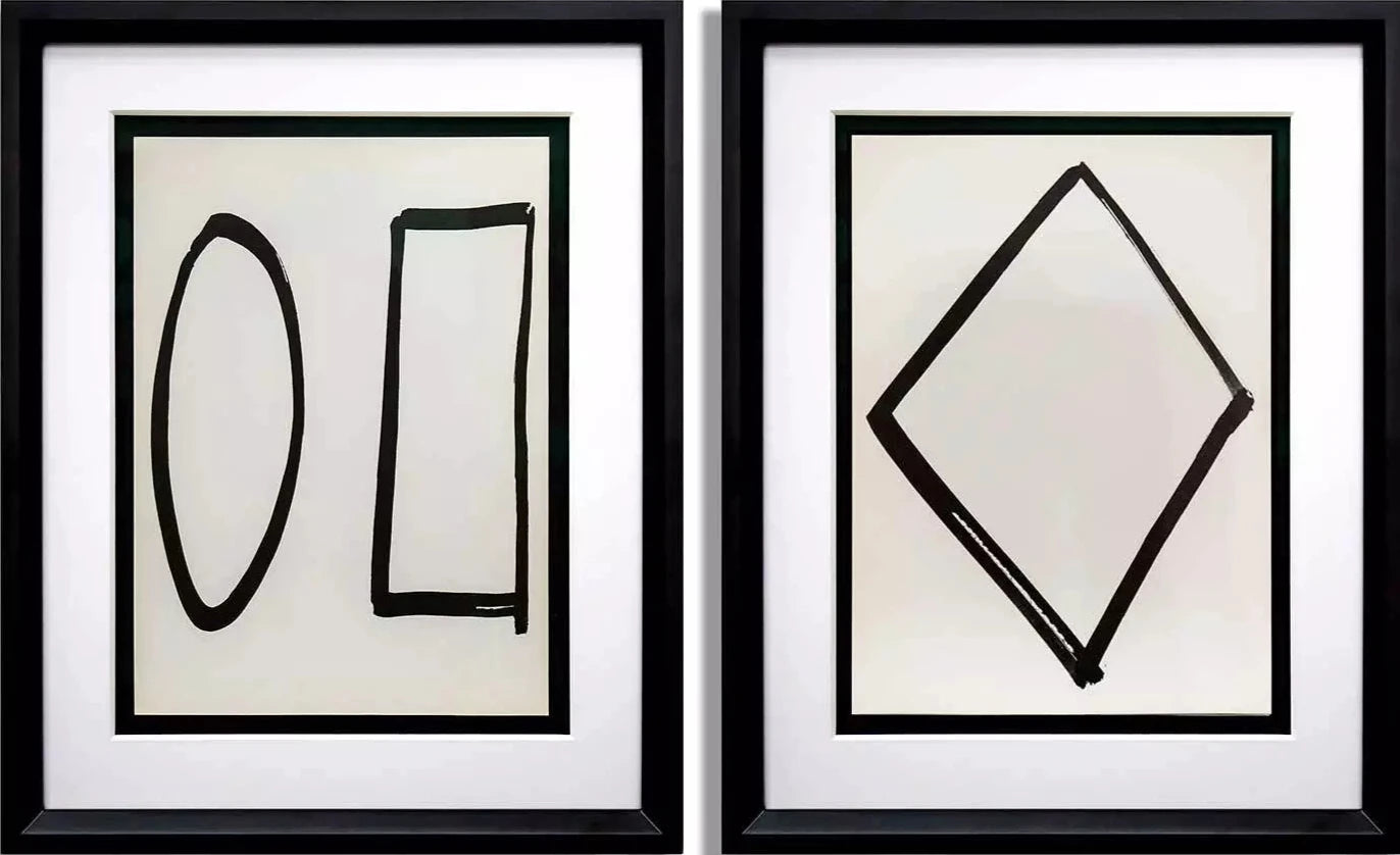 2 Ellsworth KELLY Lithograph LIMITED Ed. ORIGINAL 1964 + (Set of 2 )
