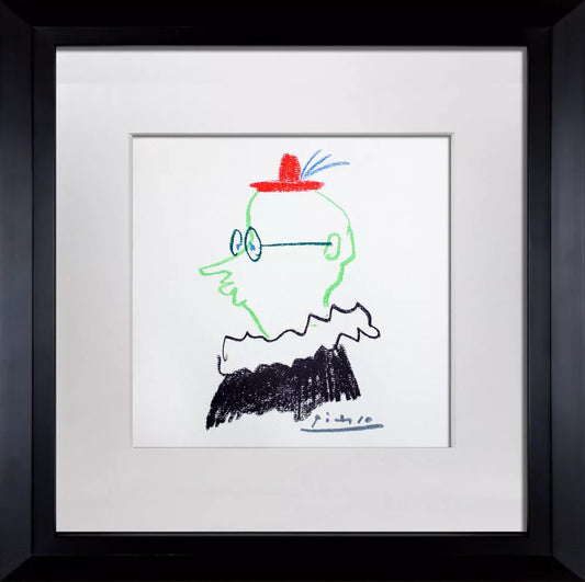 Pablo PICASSO Lithograph "El Amigo" Limited Edition SIGN Cat. ref. c116 w/Frame