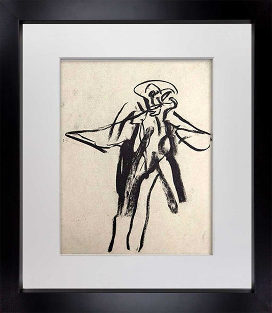 Willem DE KOONING Lithograph ORIGINAL "...Angel" Ltd. EDITION, w/Frame