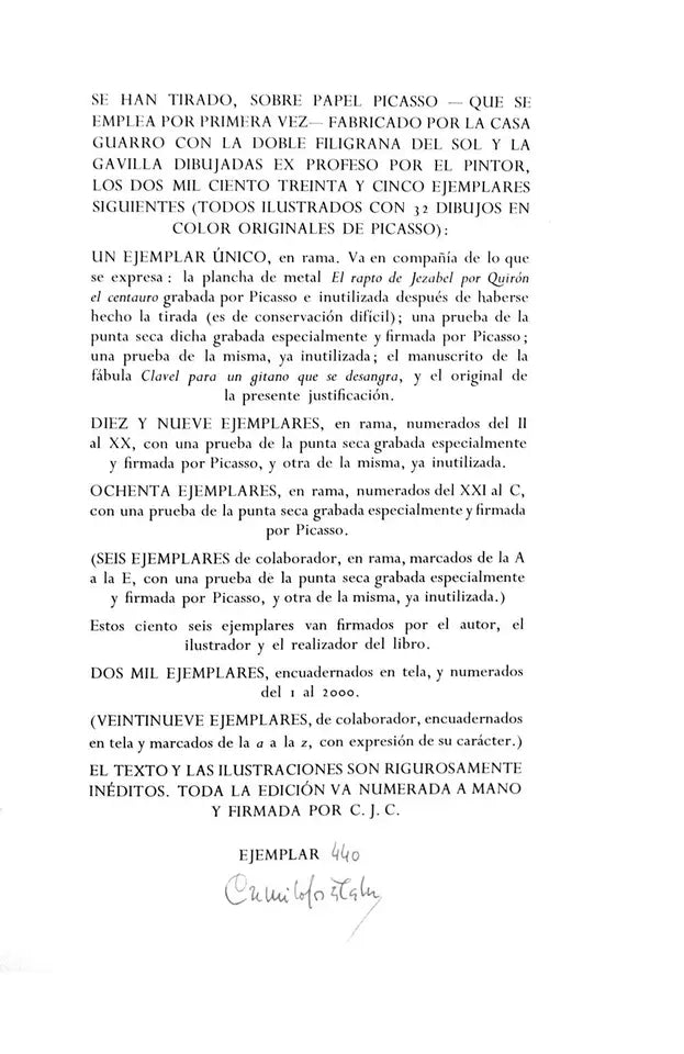 Pablo PICASSO Lithograph SIGNED Limited Ed. Wtmrk Wove ppr +Ref. c116 ~Cuatro Reyes #4