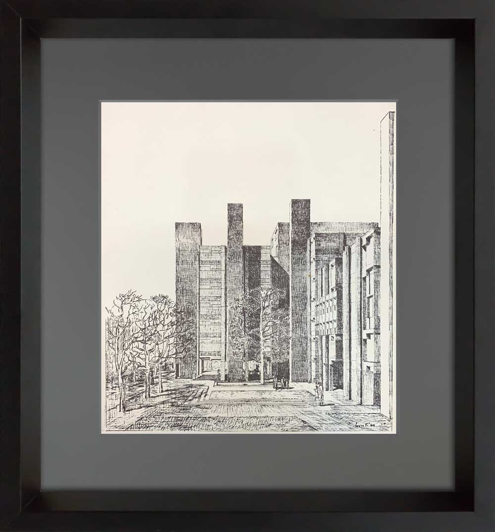 2 Louis I. Kahn Limited Edition Lithograph (2pc Set)