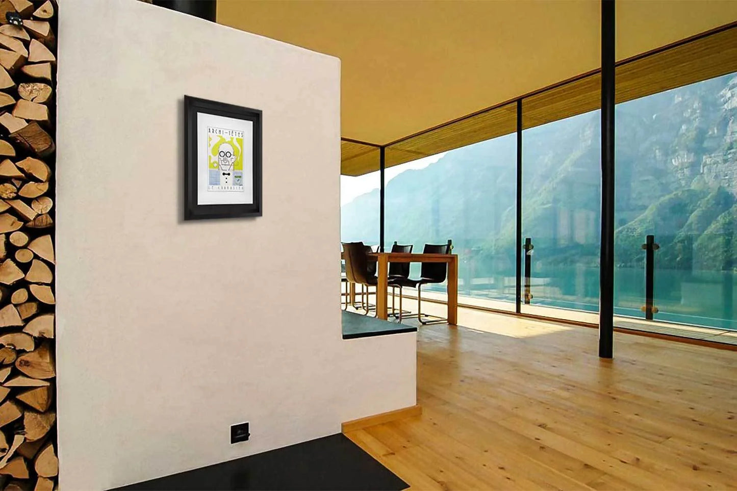 Le Corbusier Original Lithograph by Hellman Signed