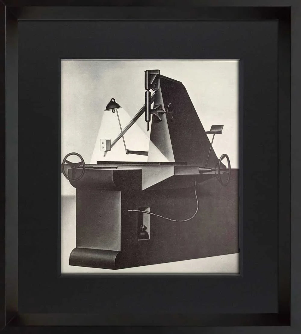 2 Konrad KLAPHECK Lithograph Ltd. Ed. (Set of 2) "Fanatique & La Mére.." w/FRAME