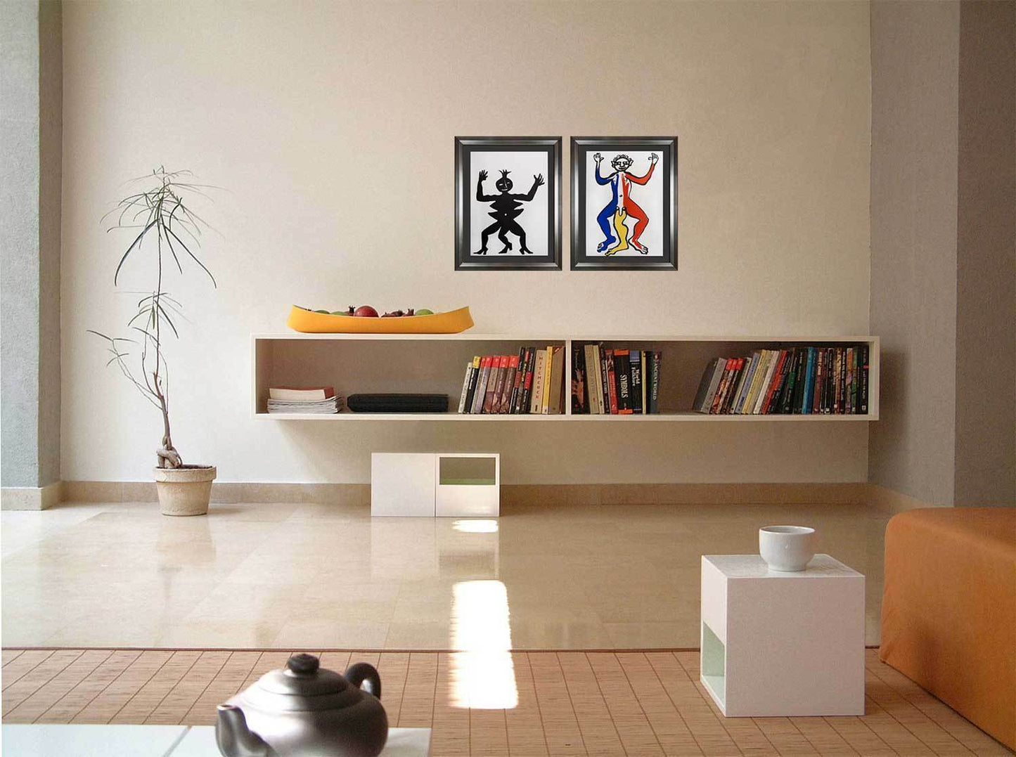 2 Alexander Calder Original Color Lithograph Limited Ed. ++Custom FRAME