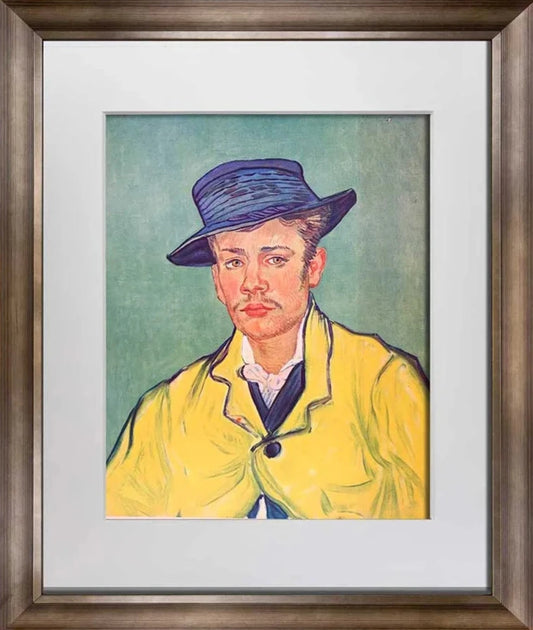 Vincent Van GOGH Lithograph Ltd. Ed. "Portrait of a Young Man" 1937 w/Archival Frame