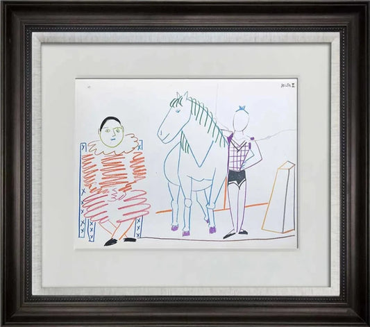 Pablo Picasso LIMITED Edition Lithograph "30.1.54 III" w/Archival FRAME