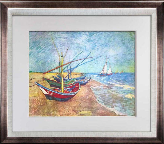 Vincent Van Gogh Limited Edition Lithograph "Boats.." w/Frame Included