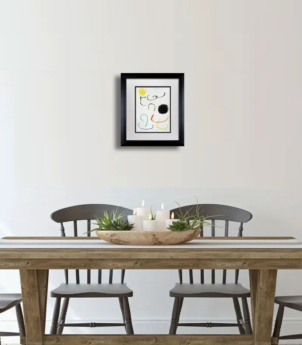 Original Joan Miro Lithograph, Hand Sign, 1964