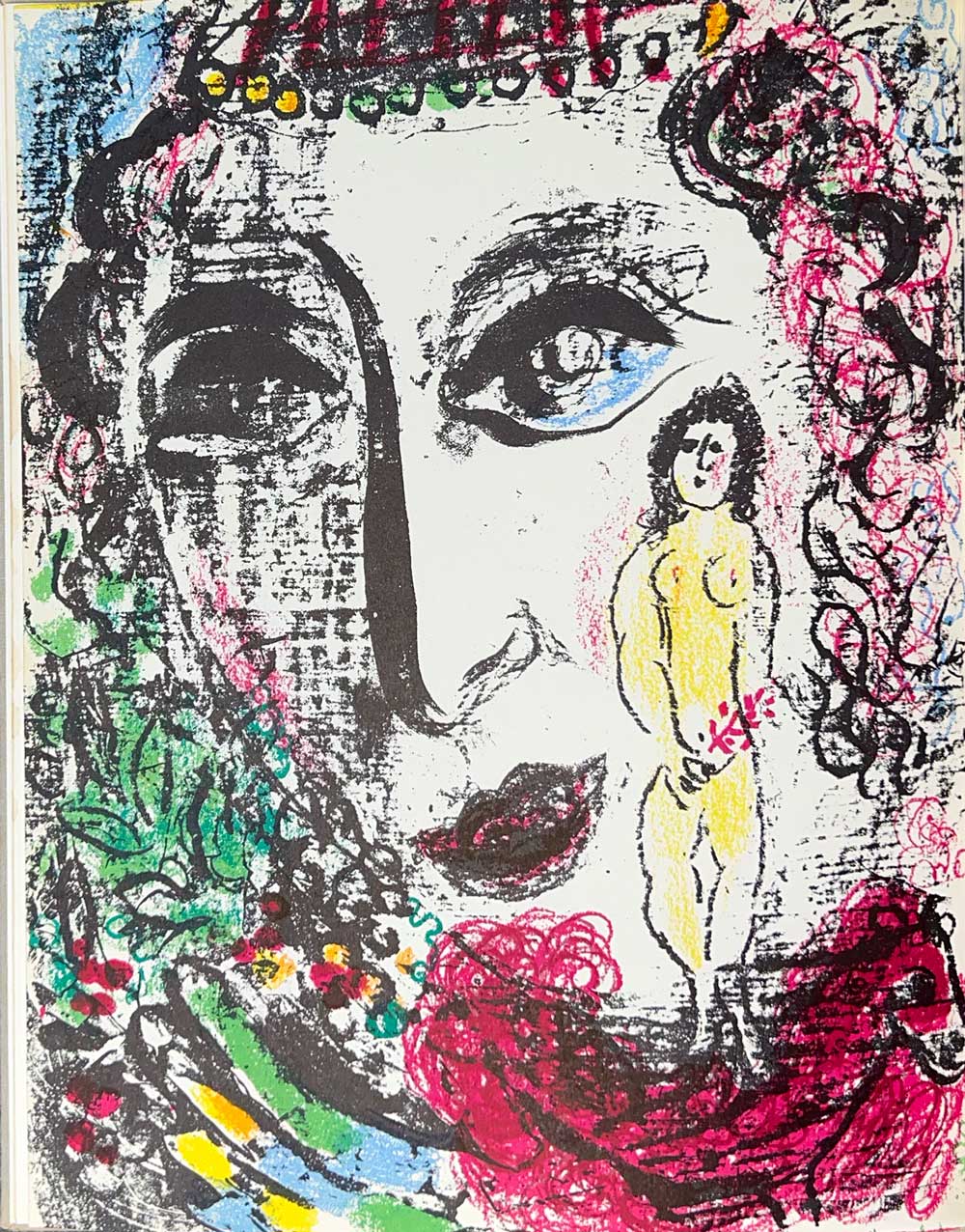 Marc CHAGALL Limited Edition ORIGINAL Lithograph 1963 w/Cat.Ref. m392, Framed