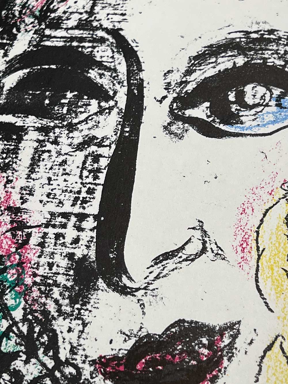 Marc CHAGALL Limited Edition ORIGINAL Lithograph 1963 w/Cat.Ref. m392, Framed