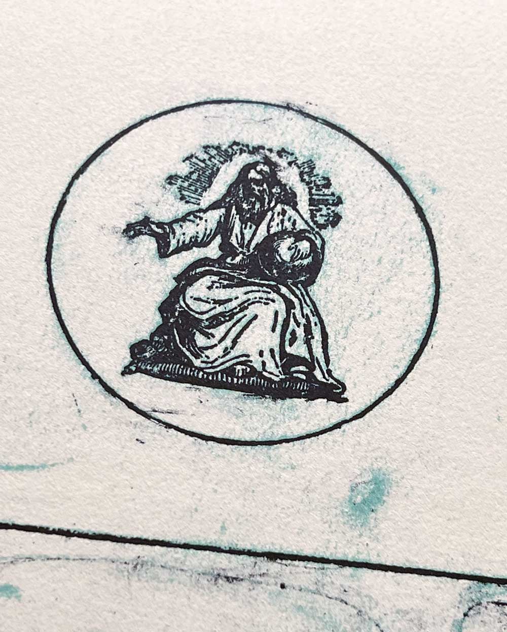 Max Ernst Lithograph Original Limited Edition "God himself has signed the permit..."