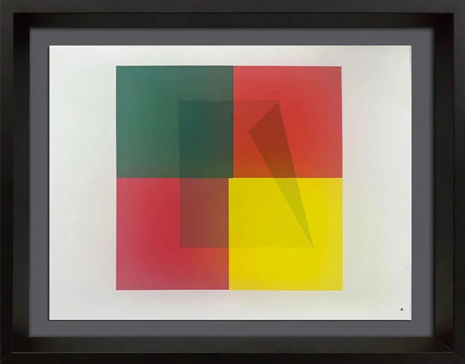 Josef Albers Original Silkscreen [XVII-1b] LTD Ed. Color Study w/Frame Include