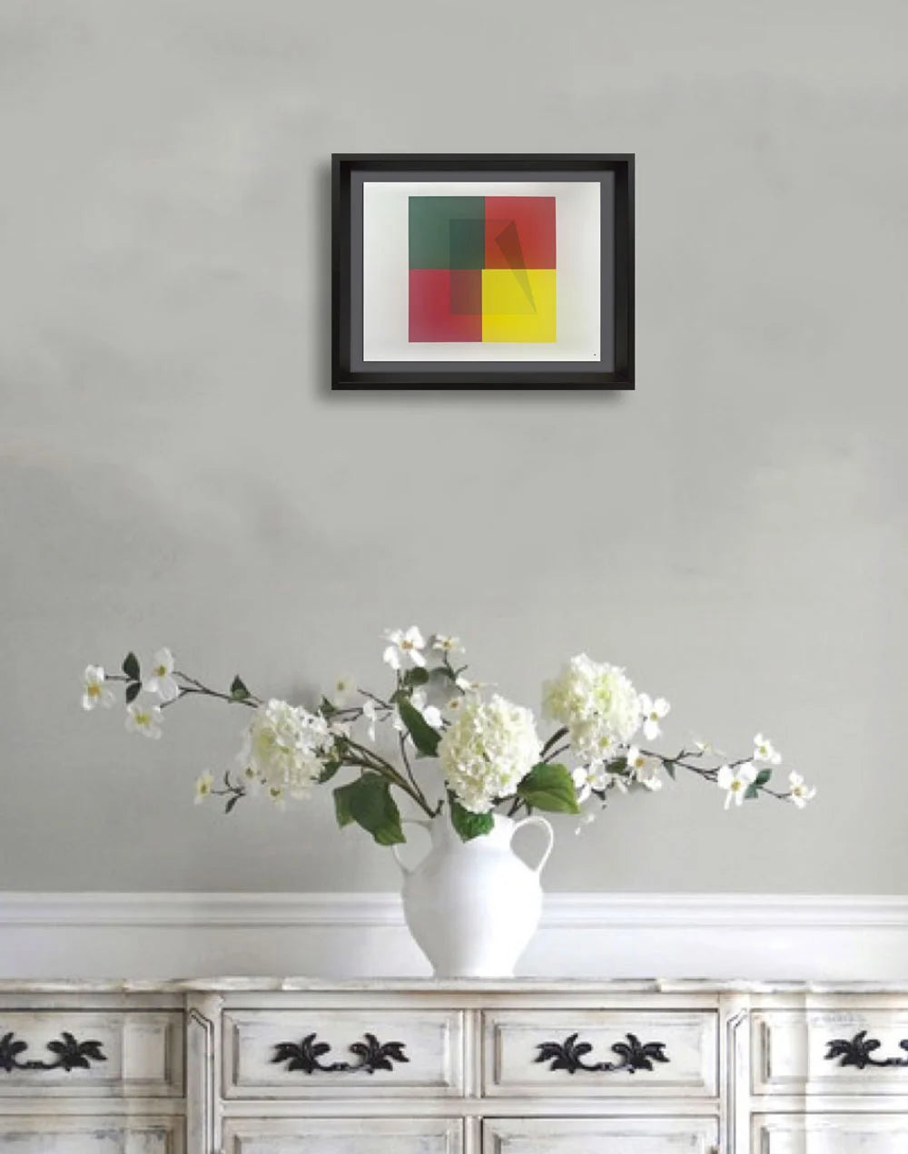 Josef Albers Original Silkscreen [XVII-1b] LTD Ed. Color Study w/Frame Include