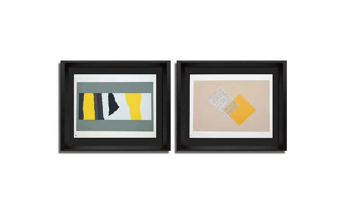 2 Josef ALBERS Original SILKSCREENS (2pc SET) LIMITED Ed. w/Frame