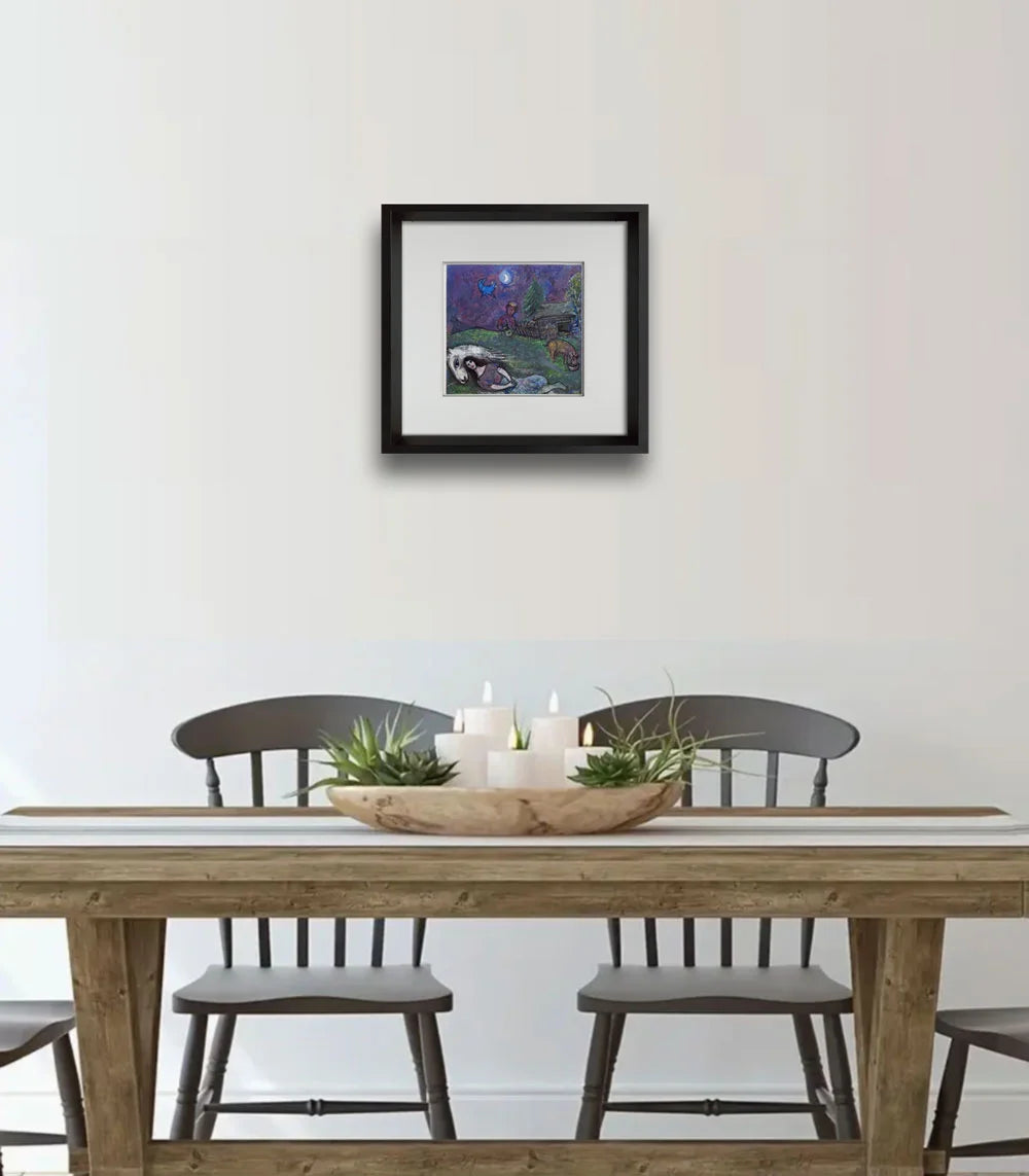 Marc CHAGALL Limited Edition LITHOGRAPH "Scène Champêtre" w/Frame included