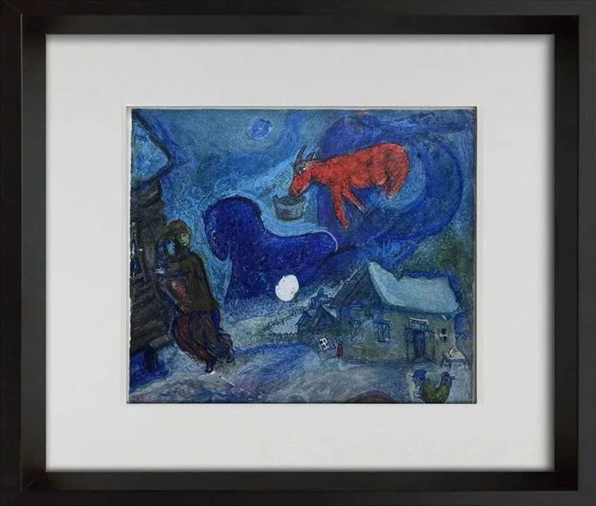 Marc CHAGALL Limited Edition LITHOGRAPH "...My Homeland " w/Frame included